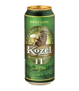 Jip Velkopopovický Kozel 11° medium, světlý ležák (plechovka) 0.5 nabídka