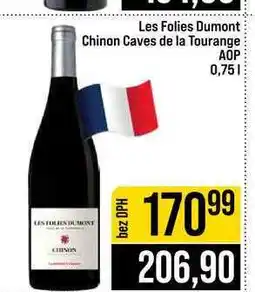 Jip Les Folies Dumont Chinon Caves de la Tourange AOP nabídka