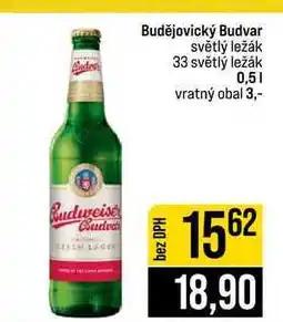 Jip Budějovický Budvar světlý ležák 33 světlý ležák nabídka