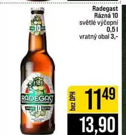 Jip Radegast Rázná 10 světlé výčepní nabídka