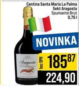 Jip Cantina Santa Maria La Palma Sekt Aragosta Spumante Brut nabídka