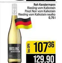 Jip Reh Kendermann Riesling vom Kalkstein Pinot Noir vom Kalkstein Riesling vom Kalkstein nealko nabídka