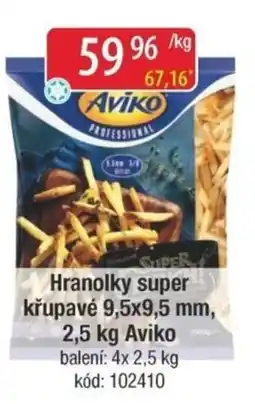 Qanto Hranolky super křupavé 9,5x9,5 mm, Aviko nabídka