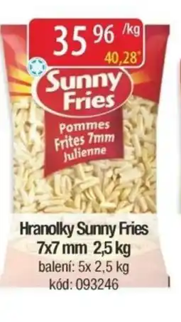 Qanto Hranolky Sunny Fries 7x7 mm nabídka
