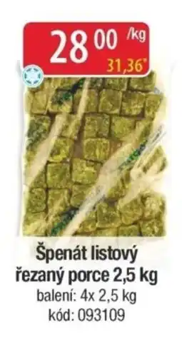 Qanto Špenát listový řezaný porce nabídka