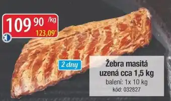 Qanto Žebra masitá uzená nabídka