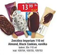 Qanto Zmrzlina Imperium Almond, Black Cookies, vanilka nabídka