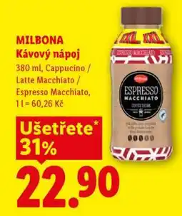 Lidl Milbona Kávový nápoj nabídka