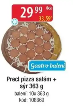 Qanto Precl pizza salám + sýr nabídka