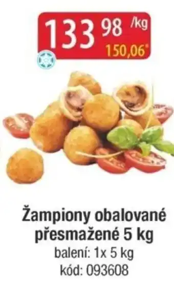 Qanto Žampiony obalované přesmažené nabídka