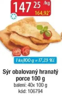 Qanto Sýr obalovaný hranatý porce nabídka