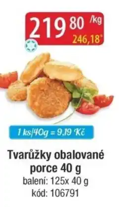Qanto Tvarůžky obalované porce nabídka