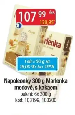 Qanto Napoleonky Marlenka medové, s kakaem nabídka