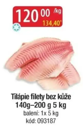 Qanto Tilápie filety bez kůže nabídka