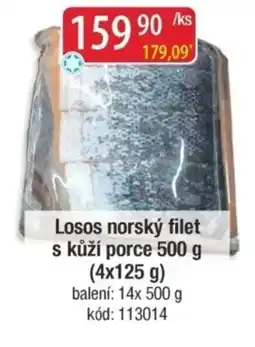 Qanto Losos norský filet s kůží porce nabídka