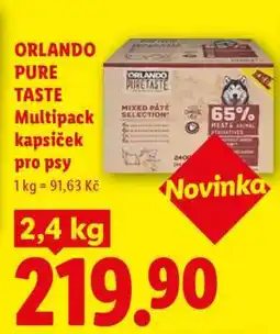 Lidl ORLANDO PURE TASTE Multipack kapsiček pro psy nabídka