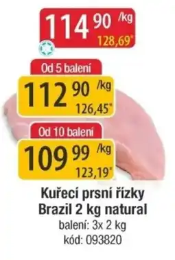 Qanto Kuřecí prsní řízky Brazil natural nabídka