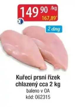 Qanto Kuřecí prsní řízek chlazený nabídka
