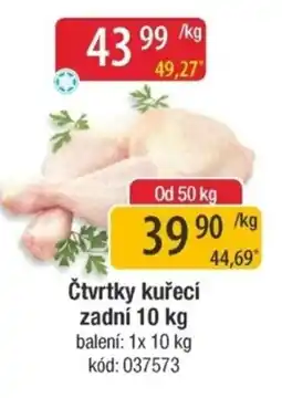 Qanto Čtvrtky kuřecí zadní nabídka
