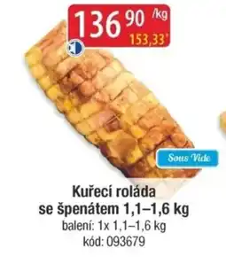 Qanto Kuřecí roláda se špenátem nabídka