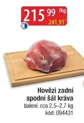 Qanto Hovězí zadní spodní šál kráva nabídka
