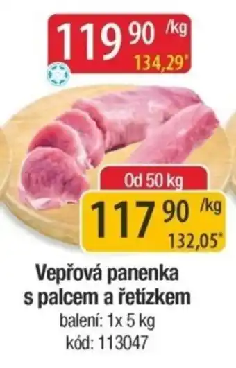 Qanto Vepřová panenka s palcem a řetízkem nabídka
