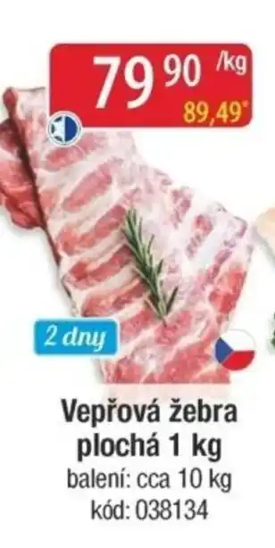Qanto Vepřová žebra plochá nabídka
