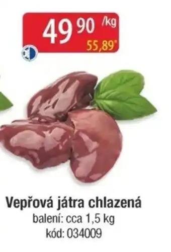 Qanto Vepřová játra chlazená nabídka