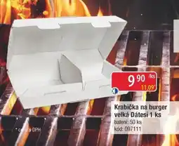 Qanto Krabička na burger velká Dátesi nabídka