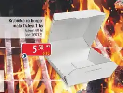 Qanto Krabička na burger malá Dátesi nabídka