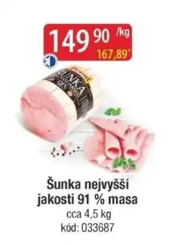 Qanto Šunka nejvyšší jakosti 91 % masa nabídka