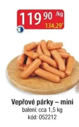 Qanto Vepřové párky - mini nabídka