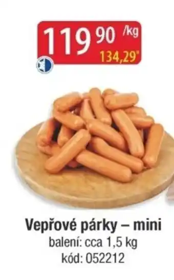 Qanto Vepřové párky - mini nabídka