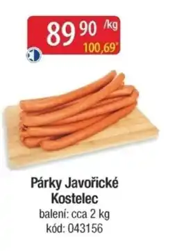 Qanto Párky Javořické Kostelec nabídka