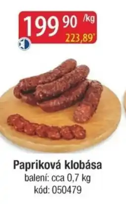 Qanto Papriková klobása nabídka