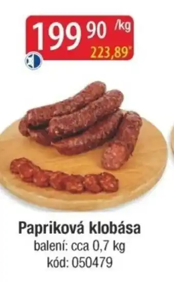 Qanto Papriková klobása nabídka