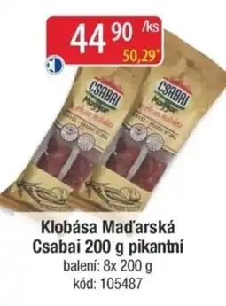 Qanto Klobása Maďarská Csabai pikantní nabídka