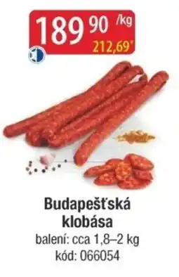 Qanto Budapešťská klobása nabídka