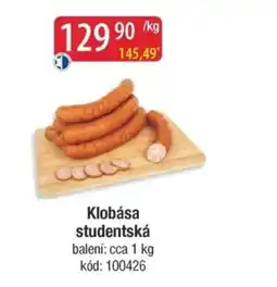 Qanto Klobása studentská nabídka