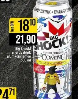 Jip Big Shock! energy drink plum+cinnamon 500 ml nabídka