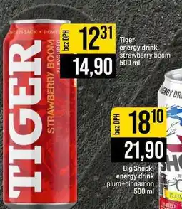Jip Tiger energy drink strawberry boom nabídka