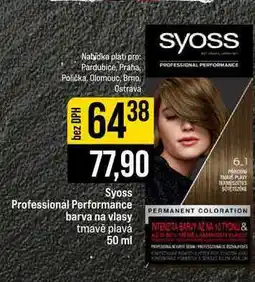 Jip Syoss Professional Performance barva na vlasy tmavě plavá nabídka