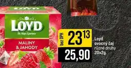 Jip Loyd ovocný čaj různé druhy nabídka