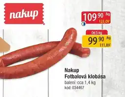 Qanto Nakup Fotbalová klobása nabídka