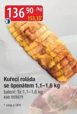 Qanto Kuřecí roláda se špenátem nabídka