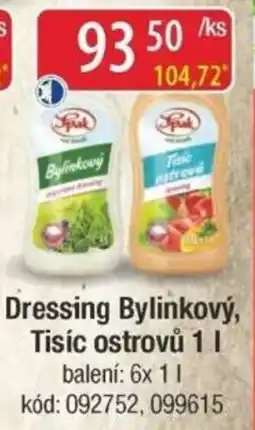 Qanto Dressing Bylinkový, Tisíc ostrovů nabídka