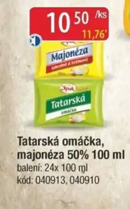 Qanto Tatarská omáčka, majonéza 50% nabídka