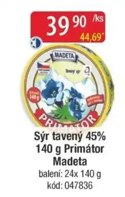 Qanto Sýr tavený 45% Primátor Madeta nabídka