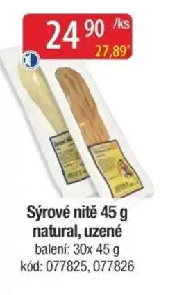Qanto Sýrové nitě natural, uzené nabídka