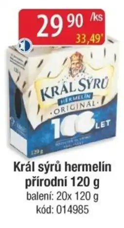Qanto Král sýrů hermelín přírodní nabídka
